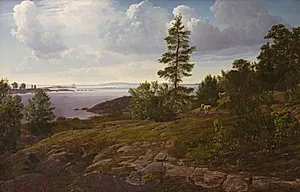 Udsigt over skærgården ved Elleholm i Blekinge
