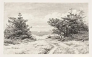 Udsigt til Havet by Carl Bloch