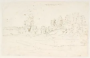 "Udsigt ved Næsbyehoved Søe" ved Odense by Dankvart Dreyer