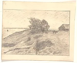 Udsigt ved Vejbjerggaard med Venø