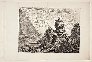Udsigter fra Rom. Titelblad by Giovanni Battista Piranesi