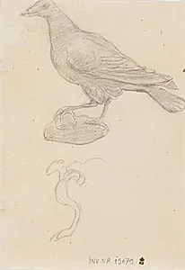 Udstoppet fugl by Theodor Philipsen