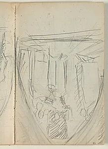 Uidentificerede udkast (nytestamentelig scene?) by Niels Larsen Stevns