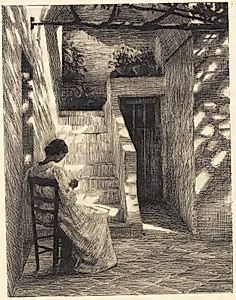 Under vinløvet by Peter Ilsted