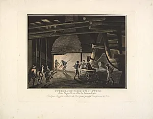 Une grande forge en Norwége by Georg Haas