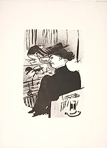 Une Spectatrice by Henri de Toulouse-Lautrec