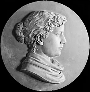 Ung dame i profil by Søren Madsen