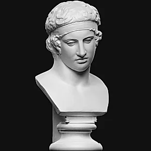 Ung mand. Fra statue af Diadoumenos, atlet der binder sejrsbånd om hovedet by Ubekendt