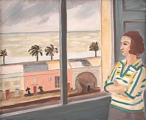Ung pige, der betragter havet by Henri Matisse