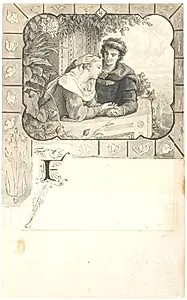Ungt forelsket par by Lorenz Frølich