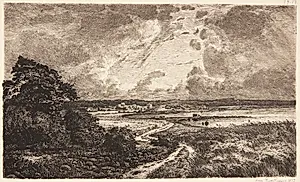 Uvejr. Strand ved Vosnæs by Louise Ravn-Hansen