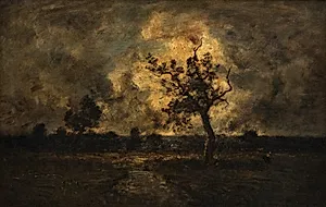 Uvejrsstemning by Narcisse Virgile Diaz de la Peña