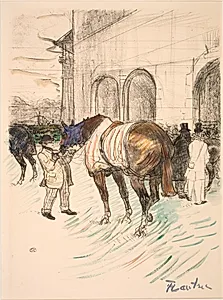 Væddeløbsbanen by Henri de Toulouse-Lautrec