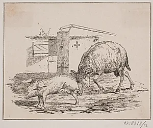 Væderen og grisen by Adolph Kittendorff
