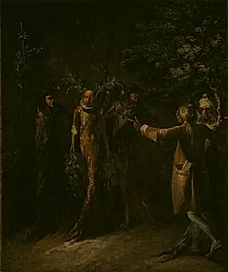Vægterne fører en potuaner bort by Nicolai Abildgaard