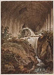 Vandfald under muret hvælving by Jens Petersen Lund