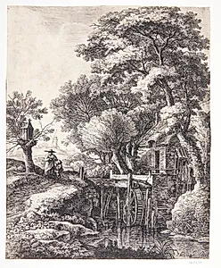 Vandmølle by Anthonie Waterloo