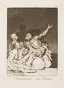Ved daggry må vi væk by Francisco de Goya