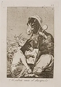 Ved eleven mere end læreren? by Francisco de Goya