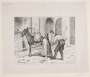 Ved en romersk Smedje by F. Hendriksen