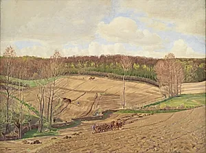 Ved forårstid by Fritz Syberg