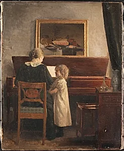 Ved klaveret by Peter Ilsted
