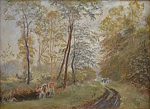 Ved Sorteåen. Mejlgård by Theodor Philipsen