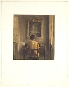 Ved spinettet by Peter Ilsted