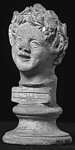 Vedbendbekranset satyr by Ubekendt
