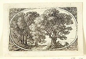 Vej mellem træer by Herman van Swanevelt