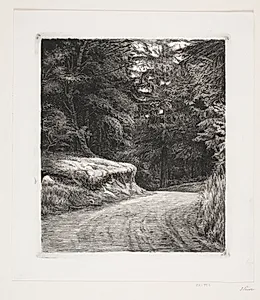 Vejen i Granskoven by Carl Bloch