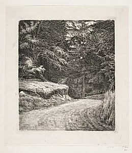 Vejen i Granskoven by Carl Bloch
