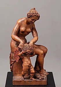 Venus giver Amor bind for øjnene