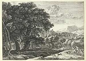Venus og Adonis jager by Herman van Swanevelt