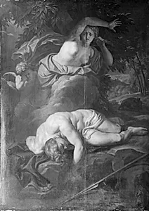 Venus og Adonis by Victor Honoré Janssens