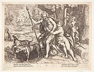 Venus og Adonis by Barbara van den Broeck