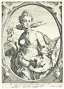 Venus og Amor by Ubekendt