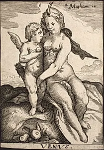 Venus og Amor by Ubekendt