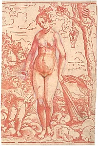 Venus og Amor by Lucas Cranach (I)
