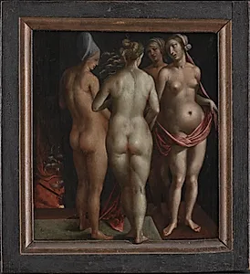 Venus og de tre gratier by Ubekendt