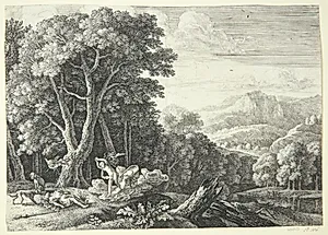 Venus sørger over Adonis' død by Herman van Swanevelt