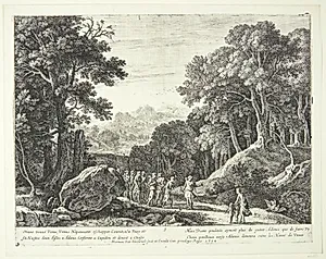 Venus tilbyder Diana at vælge mellem Amor og Adonis