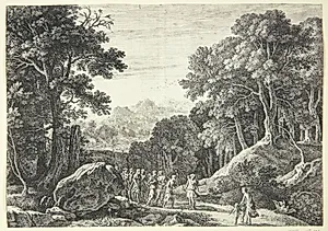 Venus tilbyder Diana at vælge mellem Amor og Adonis