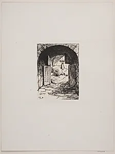 Verna klosterets port by Hans Nikolaj Hansen
