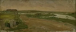 Vestjysk landskab. Holmsland by Albert Gottschalk