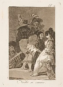 Vi kender ikke hinanden by Francisco de Goya