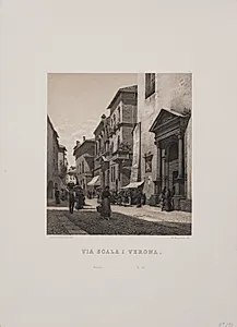 Via Scala i Verona by Adolph Kittendorff