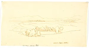 Vicino di Cicilia Metella by Martinus Rørbye