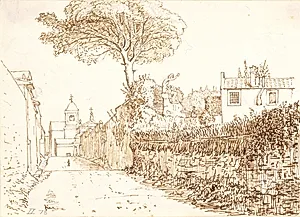 Vicola San Nicolo da Tolentino, Rom by Wilhelm Marstrand