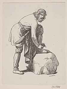 Vidar. Illustration til Fabricius' Danmarks historie 1, 143.